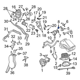 Audi OE - Right Secondary Air Injection Control Valve Gasket