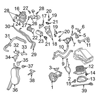 Audi OE - Emission System - Emission Components (AWP Engine)