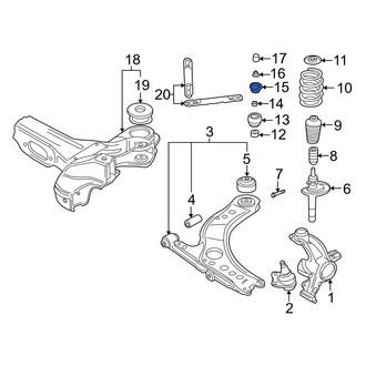 Audi OE - Front Suspension Strut Mount Reinforcement
