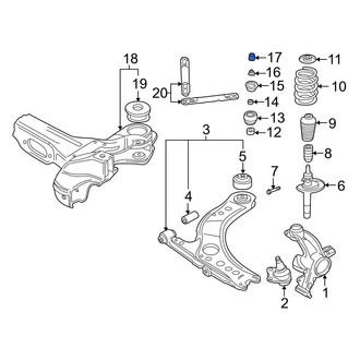Audi OE - Front Suspension Strut Mount Cap