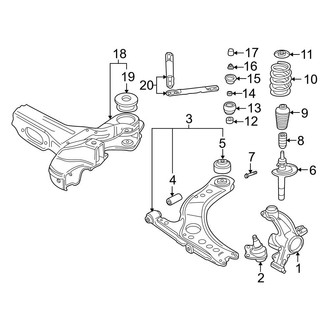 Audi OE - Front Suspension - Suspension Components (ATC Engine)