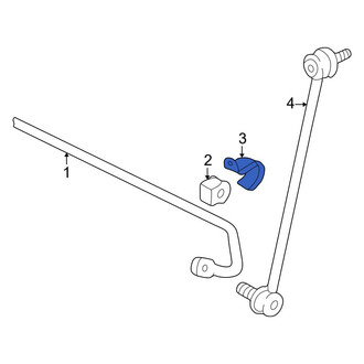 Audi OE - Front Right Suspension Stabilizer Bar Bracket