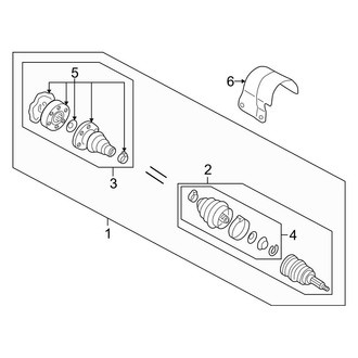 Audi OE - Front Suspension - Drive Axles (AWP Engine)