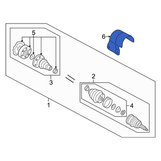 Audi OE - Front CV Joint Splash Shield