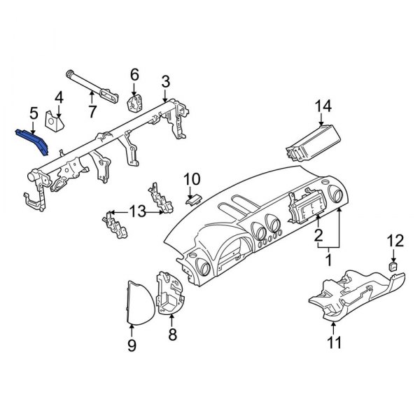 Instrument Panel Cover Bracket