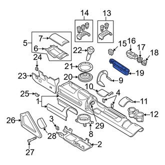 Audi OE - Convertible Top Switch Bezel