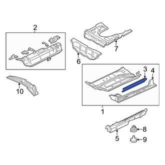 Audi OE - Left Floor Side Rail Reinforcement