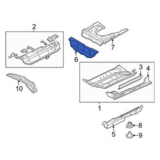 Audi OE - Center Left Floor Pan Reinforcement