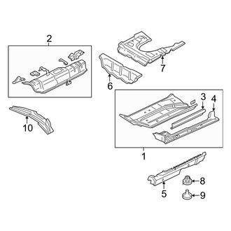 Audi OE - Pillars, Rocker & Floor - Floor & Rails (Coupe)