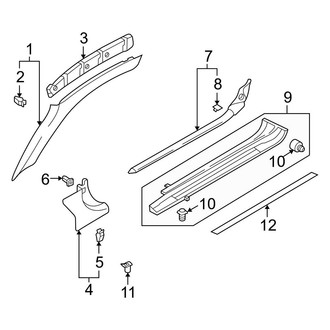 Audi OE - Pillars, Rocker & Floor - Interior Trim (Coupe)