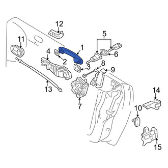 Audi OE - Front Outer Exterior Door Handle