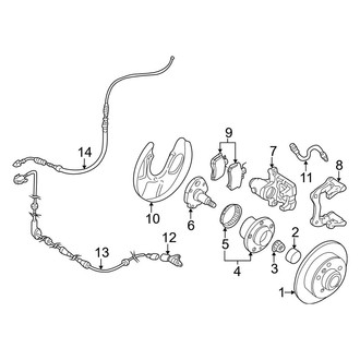 Audi OE - Rear Suspension - Brake Components