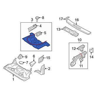 Audi OE - Rear Floor Pan