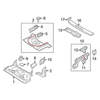 Audi OE - Rear Body & Floor - Floor & Rails