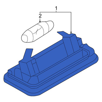 Audi OE - Rear Left License Plate Light Assembly