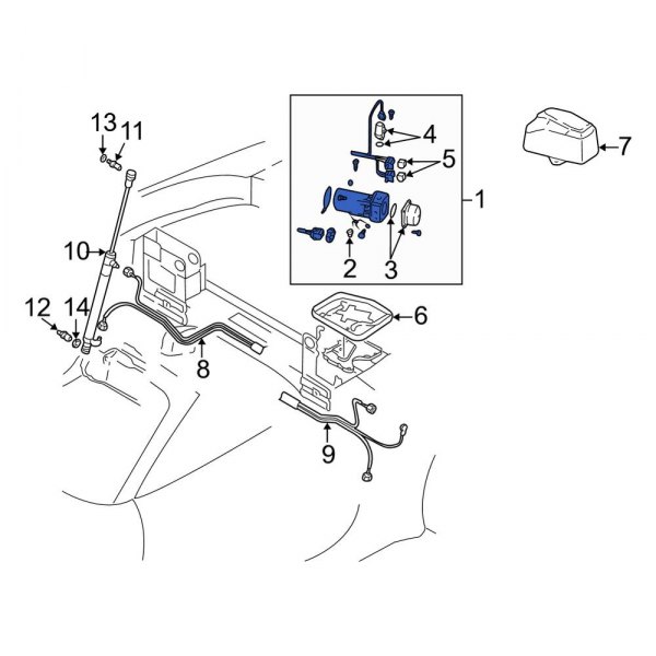 Convertible Top Hydraulic Pump