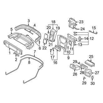 Audi OE - Convertible/Soft Top - Interior Trim (Convertible)