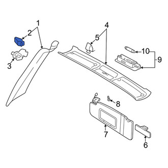 Audi OE - Upper Liftgate Trim Cover Clip