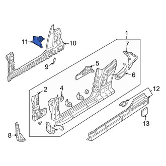 Audi OE - Front Left Outer Rocker Panel Reinforcement