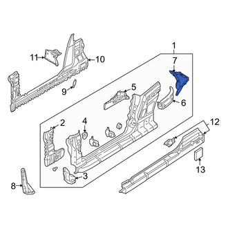 Audi OE - Left Outer Rear Body Panel Extension