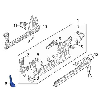 Audi OE - Front Right Outer Rocker Panel Reinforcement