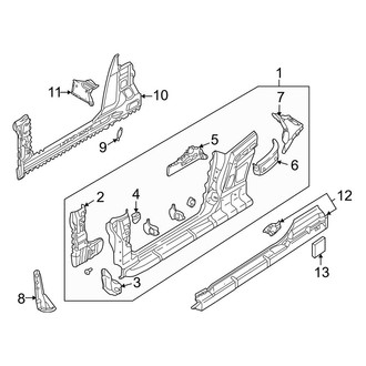 Audi OE - Pillars, Rocker & Floor - Rocker Panel (Convertible)