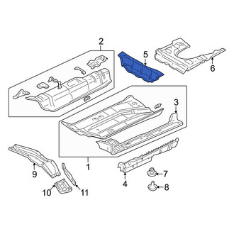 Audi OE - Rear Right Floor Pan Reinforcement