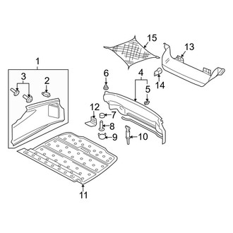 Audi OE - Rear Body & Floor - Interior Trim (Convertible)