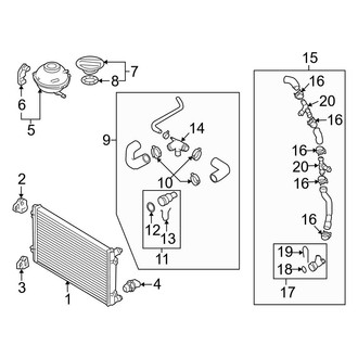 Audi OE - Cooling - Radiator & Components (Main), (3.2L)