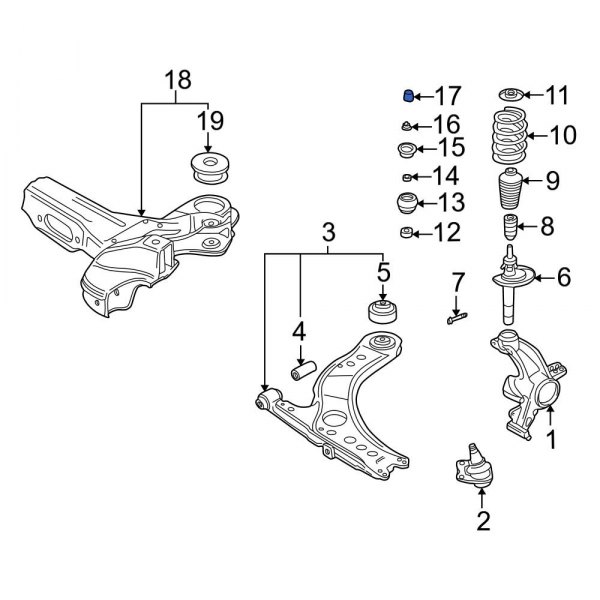 Suspension Strut Mount Cap