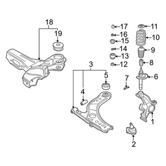 Audi OE - Front Suspension - Suspension Components (3.2L)
