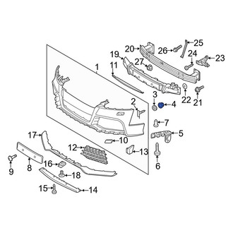 Audi OE - Bumper Cover Nut