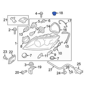 Audi OE - Headlight Bulb Cap