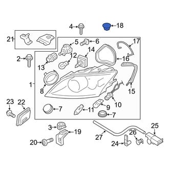 Audi OE - Headlight Bulb Cap