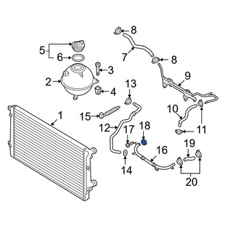 Audi OE - Engine Coolant Pipe O-Ring