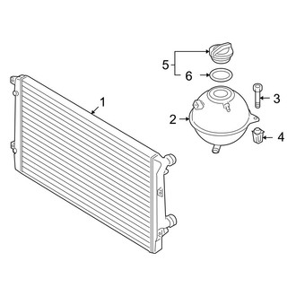 Audi OE - Cooling - Radiator & Components (Main), (2.0L Gas)