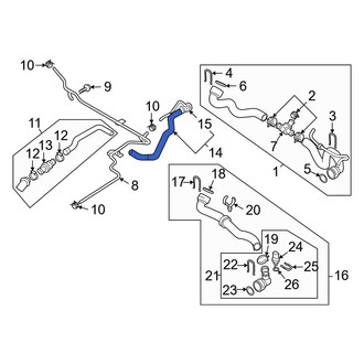 Audi OE - Lower Radiator Coolant Hose