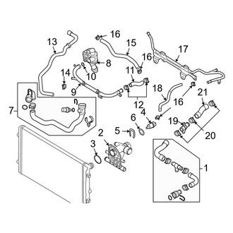 Audi OE - Cooling - Hoses & Lines (2.0L Gas)