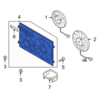 Audi OE - Engine Cooling Fan Shroud