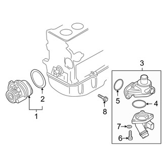Audi OE - Cooling - Water Pump (2.0L Gas)