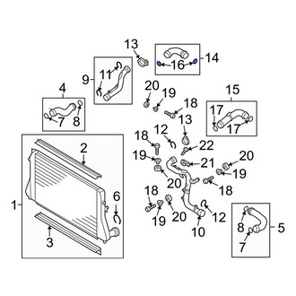 Audi OE - Rear Right Intercooler Tube Seal