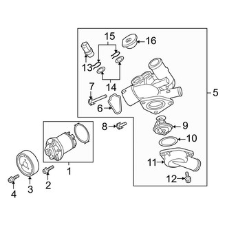 Audi OE - Cooling - Water Pump (Main), (Base 3.2L)