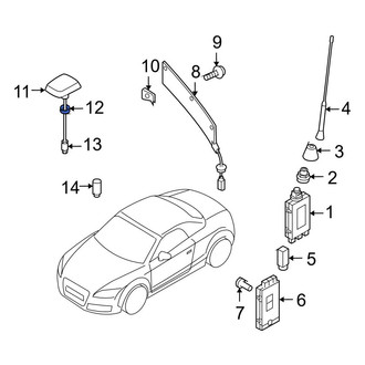 Audi OE - Radio Antenna Base Nut