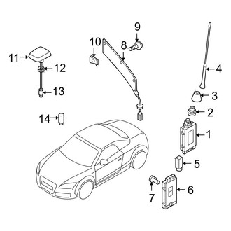 Audi OE - Electrical - Antenna (Convertible)