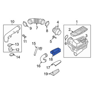 Audi OE - Engine Air Intake Hose
