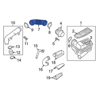 Audi OE - Engine Air Intake Hose
