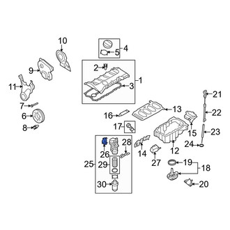 Audi OE - Engine Oil Filter Adapter Gasket