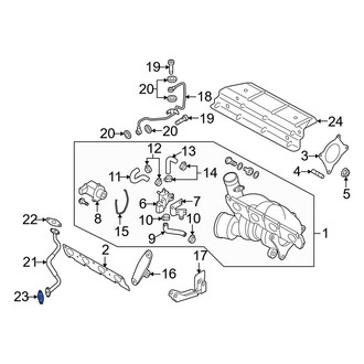 Audi OE - Lower Turbocharger Oil Line Gasket