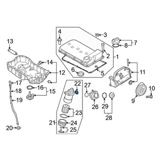 Audi OE - Engine Oil Filter Housing Gasket