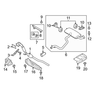 Audi OE - Exhaust System - Exhaust Components (Base 2.0L)